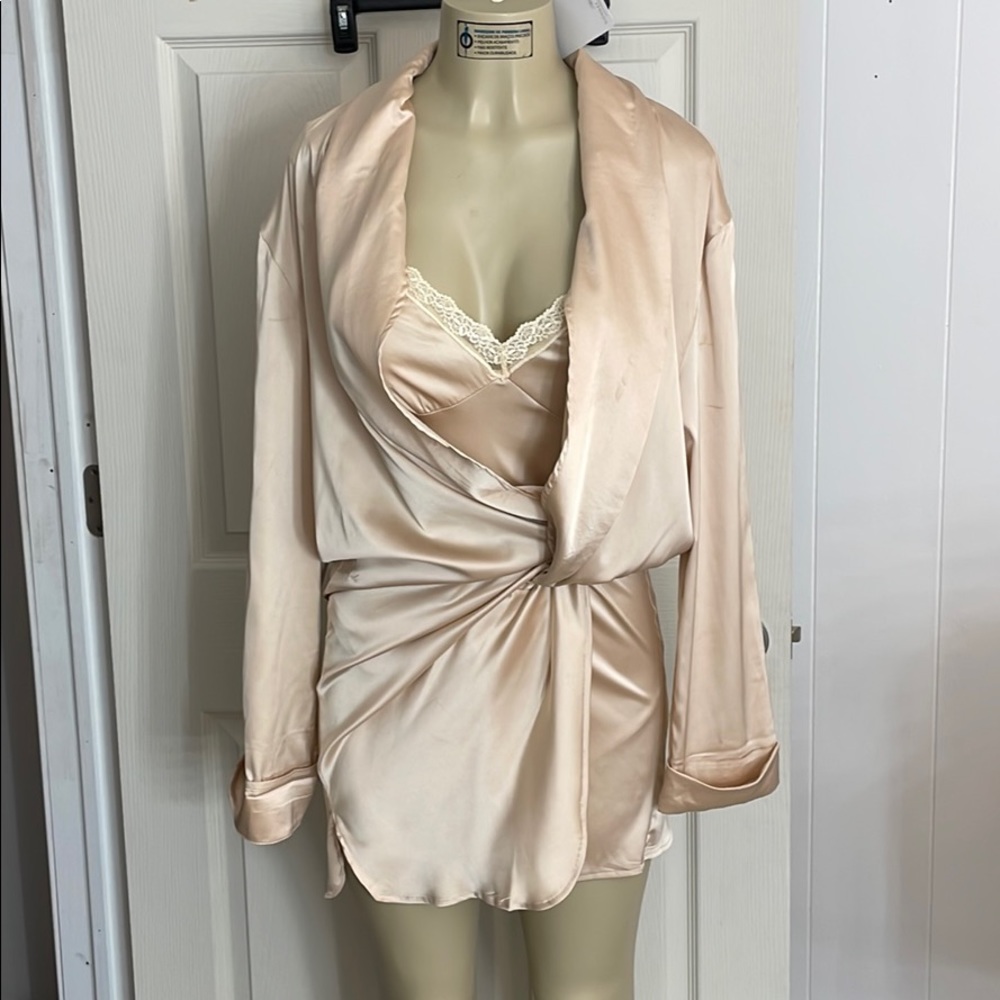 Donne Par Dieu Satin Romper/Dress